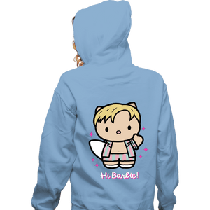 Daily_Deal_Shirts Zippered Hoodies, Unisex / Small / Royal Blue Waving Doll
