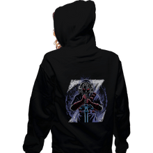 Load image into Gallery viewer, Daily_Deal_Shirts Zippered Hoodies, Unisex / Small / Black Hero&#39;s Shadow
