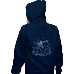 Secret_Shirts Zippered Hoodies, Unisex / Small / Navy Big Apple Three AM