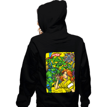 Load image into Gallery viewer, Daily_Deal_Shirts Zippered Hoodies, Unisex / Small / Black Turtles Japan
