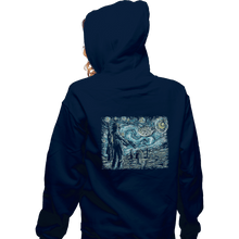 Load image into Gallery viewer, Secret_Shirts Zippered Hoodies, Unisex / Small / Navy Starry Wars
