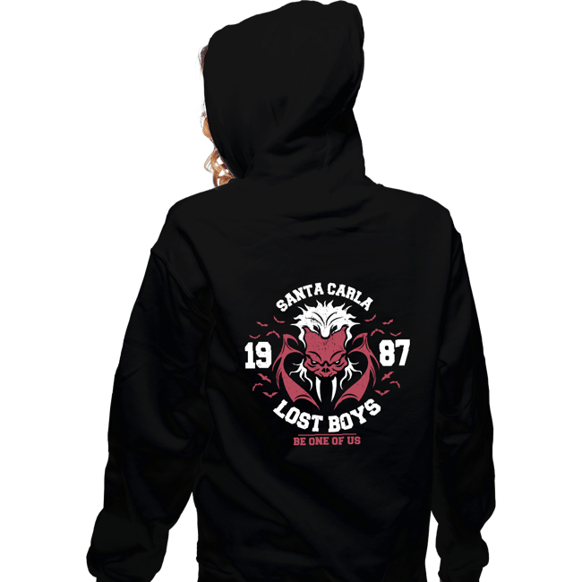 Daily_Deal_Shirts Zippered Hoodies, Unisex / Small / Black Santa Carla Boys