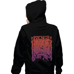 Shirts Zippered Hoodies, Unisex / Small / Black Necronomicon Ex Mortis