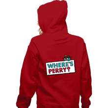 Load image into Gallery viewer, Shirts Zippered Hoodies, Unisex / Small / Red Where&#39;s Perry?
