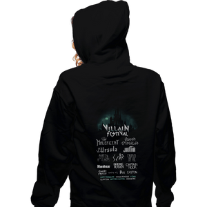 Shirts Zippered Hoodies, Unisex / Small / Black Villains Festival