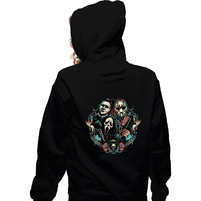 Daily_Deal_Shirts Zippered Hoodies, Unisex / Small / Black Masked Homies
