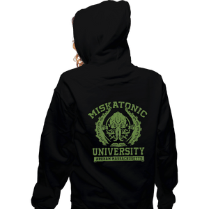 Shirts Pullover Hoodies, Unisex / Small / Black Miskatonic University