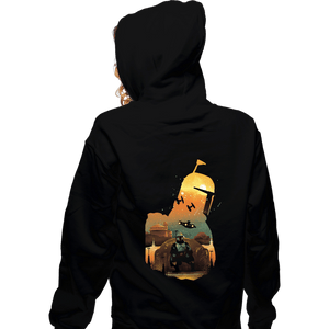 Daily_Deal_Shirts Zippered Hoodies, Unisex / Small / Black Book Of Boba