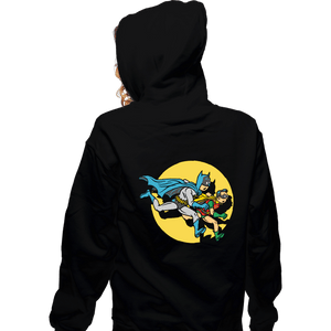 Daily_Deal_Shirts Zippered Hoodies, Unisex / Small / Black The Adventures Of The Night Knights