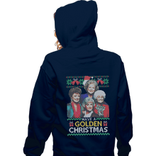 Load image into Gallery viewer, Shirts Zippered Hoodies, Unisex / Small / Navy Golden Christmas

