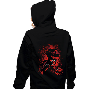 Daily_Deal_Shirts Zippered Hoodies, Unisex / Small / Black The Animatronic Fox