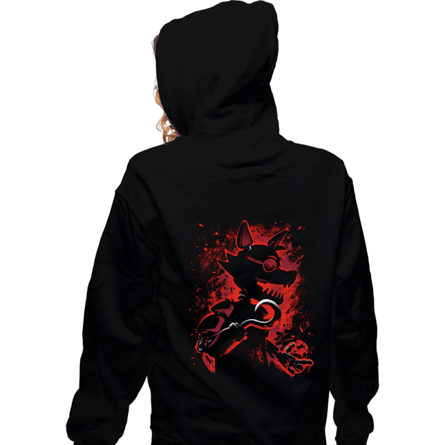 Daily_Deal_Shirts Zippered Hoodies, Unisex / Small / Black The Animatronic Fox