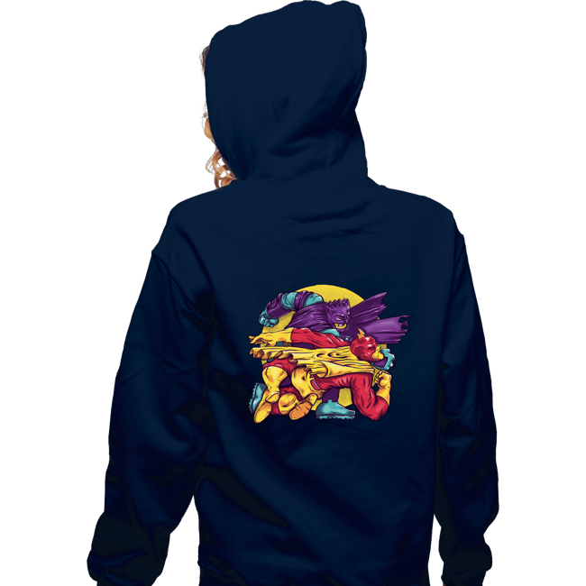 Daily_Deal_Shirts Zippered Hoodies, Unisex / Small / Navy The Bart Knight