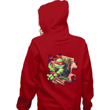 Load image into Gallery viewer, Daily_Deal_Shirts Zippered Hoodies, Unisex / Small / Red Toy Raph
