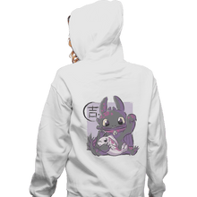 Load image into Gallery viewer, Shirts Zippered Hoodies, Unisex / Small / White Maneki Toothless
