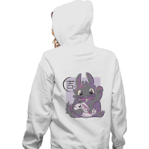 Shirts Zippered Hoodies, Unisex / Small / White Maneki Toothless