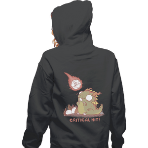 Shirts Zippered Hoodies, Unisex / Small / Dark Heather Critical Hit