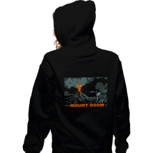 Load image into Gallery viewer, Shirts Zippered Hoodies, Unisex / Small / Black Visit Mount Doom
