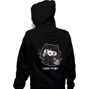 Shirts Pullover Hoodies, Unisex / Small / Black Hello Nadja