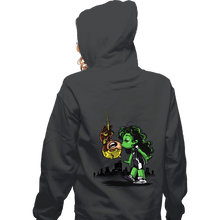 Load image into Gallery viewer, Daily_Deal_Shirts Zippered Hoodies, Unisex / Small / Dark Heather Spidey Style
