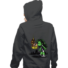 Load image into Gallery viewer, Daily_Deal_Shirts Zippered Hoodies, Unisex / Small / Dark Heather Spidey Style
