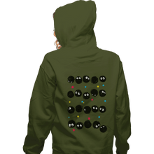 Load image into Gallery viewer, Shirts Zippered Hoodies, Unisex / Small / Military Green The Black Sprites
