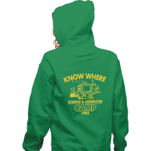 Load image into Gallery viewer, Shirts Zippered Hoodies, Unisex / Small / Irish Green Know Where Camp
