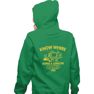 Shirts Zippered Hoodies, Unisex / Small / Irish Green Know Where Camp