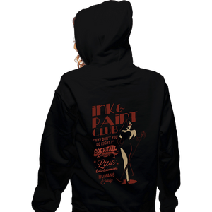 Shirts Zippered Hoodies, Unisex / Small / Black Ink And Paint Club