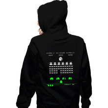 Load image into Gallery viewer, Daily_Deal_Shirts Zippered Hoodies, Unisex / Small / Black Star Invaders
