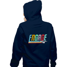 Load image into Gallery viewer, Daily_Deal_Shirts Zippered Hoodies, Unisex / Small / Navy Captain&#39;s Command
