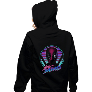 Daily_Deal_Shirts Zippered Hoodies, Unisex / Small / Black Stay Badass