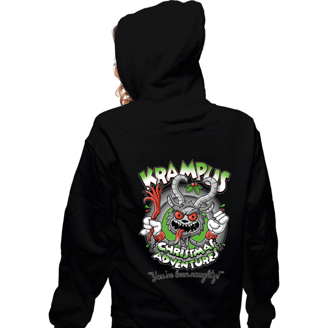 Daily_Deal_Shirts Zippered Hoodies, Unisex / Small / Black Krampus Christmas Adventures