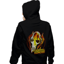 Load image into Gallery viewer, Daily_Deal_Shirts Zippered Hoodies, Unisex / Small / Black General Kenobi Meme

