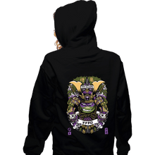 Load image into Gallery viewer, Daily_Deal_Shirts Zippered Hoodies, Unisex / Small / Black Samurai Donnie
