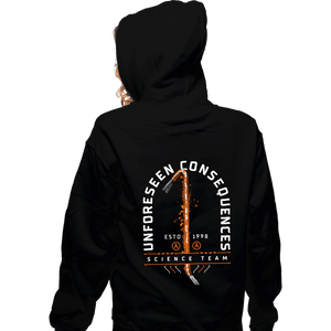 Shirts Zippered Hoodies, Unisex / Small / Black Unforseen Consequences