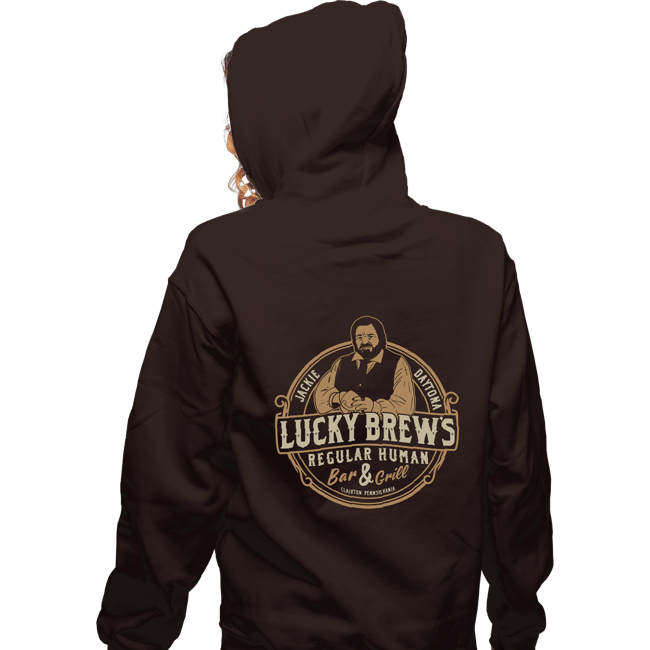Secret_Shirts Zippered Hoodies, Unisex / Small / Dark Chocolate Lucky Brews