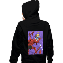 Load image into Gallery viewer, Secret_Shirts Zippered Hoodies, Unisex / Small / Black Link Slash
