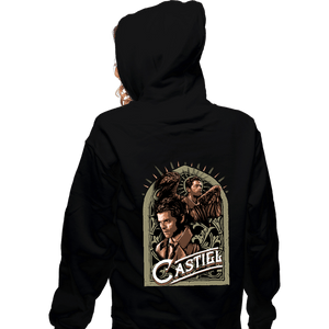 Daily_Deal_Shirts Zippered Hoodies, Unisex / Small / Black Castiel
