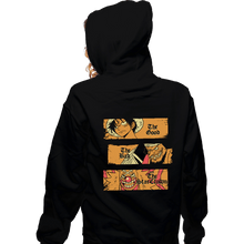 Load image into Gallery viewer, Daily_Deal_Shirts Zippered Hoodies, Unisex / Small / Black The Good The Bad and The Star Clown
