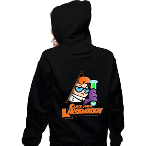 Daily_Deal_Shirts Zippered Hoodies, Unisex / Small / Black A Clockwork Laboratory