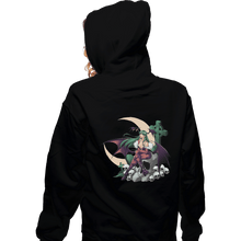 Load image into Gallery viewer, Shirts Zippered Hoodies, Unisex / Small / Black Night Warrior
