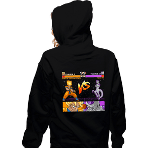Shirts Zippered Hoodies, Unisex / Small / Black Goku VS Frieza