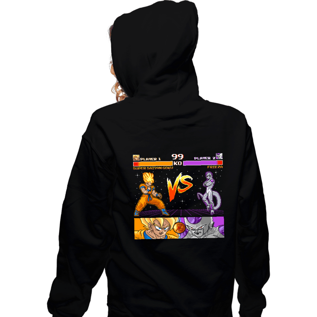 Shirts Zippered Hoodies, Unisex / Small / Black Goku VS Frieza