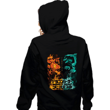 Load image into Gallery viewer, Daily_Deal_Shirts Zippered Hoodies, Unisex / Small / Black Dragon VS Beast
