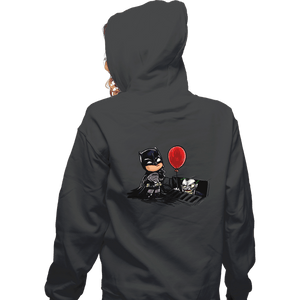 Secret_Shirts Zippered Hoodies, Unisex / Small / Dark Heather Batman IT