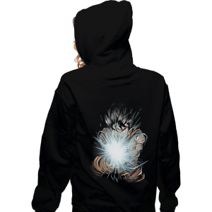 Shirts Zippered Hoodies, Unisex / Small / Black Great Wave of Power