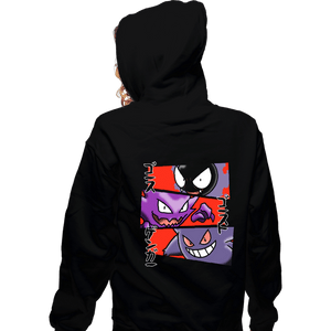 Shirts Zippered Hoodies, Unisex / Small / Black Kanto Ghosts