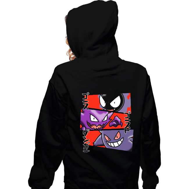 Shirts Zippered Hoodies, Unisex / Small / Black Kanto Ghosts