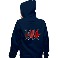 Load image into Gallery viewer, Daily_Deal_Shirts Zippered Hoodies, Unisex / Small / Navy Spider 1, Spider 2, Spider 3
